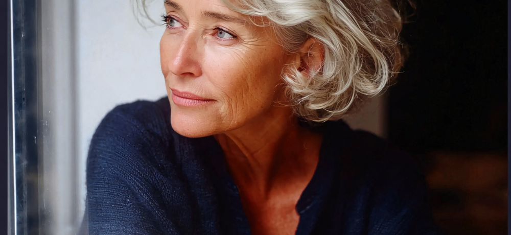 woman reflecting on life