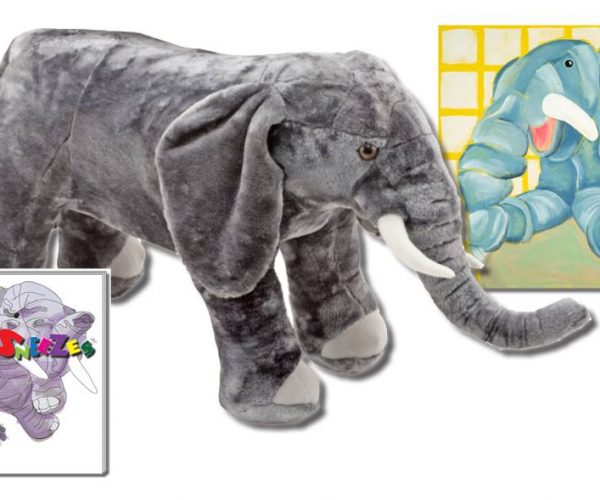 Win Baxter’s Corner Book, Wall Art And Elephant Plush Toy