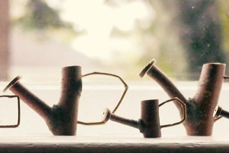 Cute Twig Watering Can Craft Idea for Easy Easter DIY