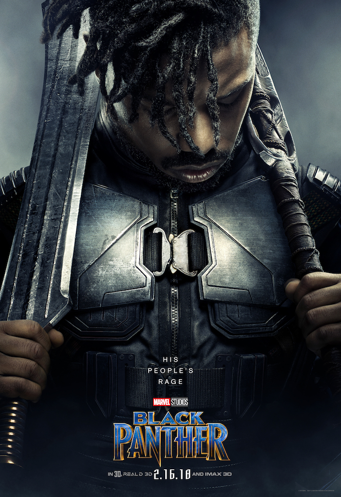 Michael B. Jordan played his character Killmonger in Black Panther Marvel Movie