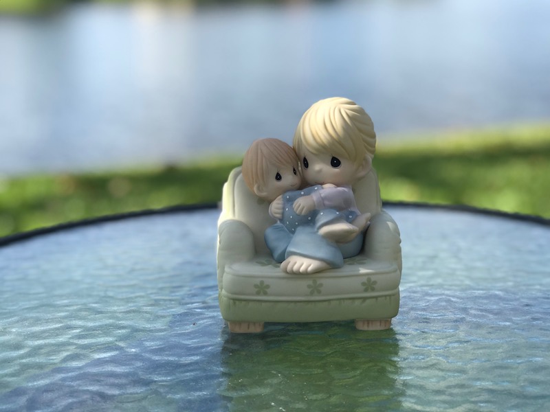 Gifts women want, Precious Moments figurine NESTLED IN YOUR LOVE