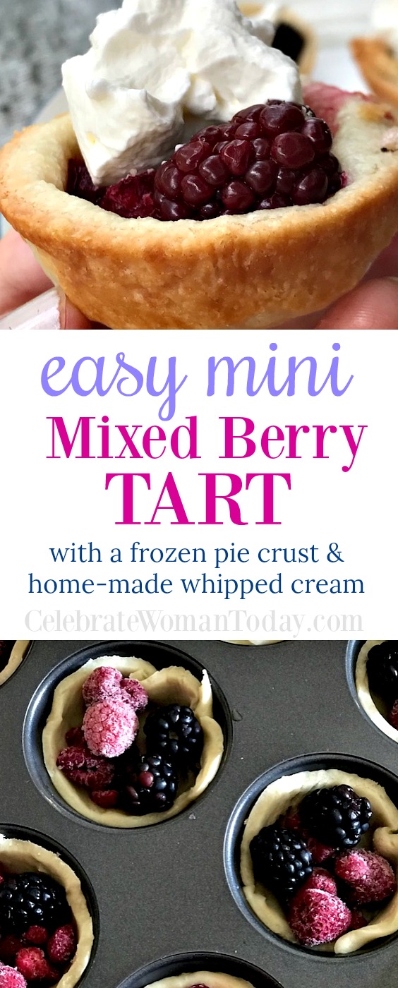 homemade easy mixed berry tarts