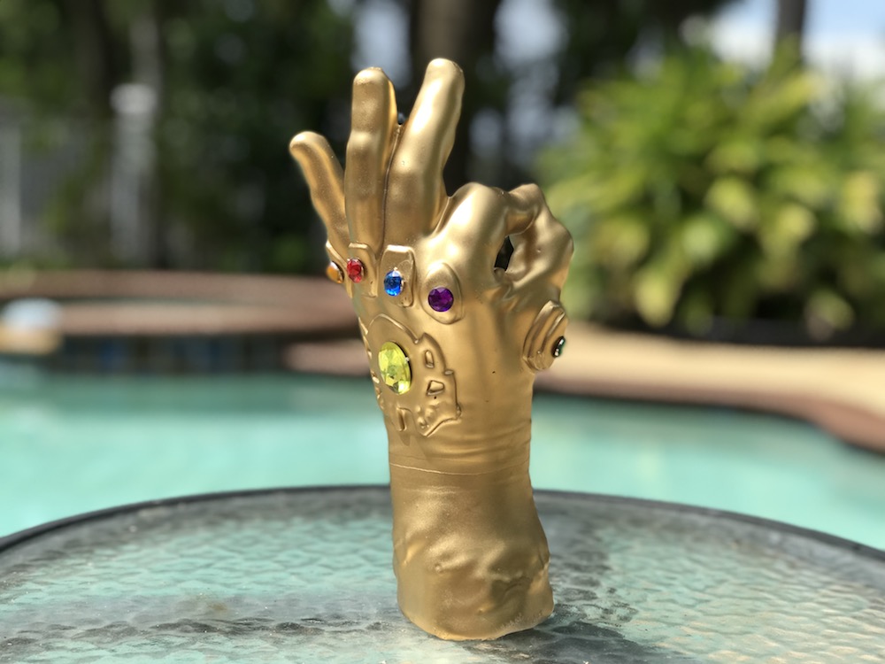 Madame Tussauds Avengers wax figures will fascinate you! Here's a spitting image of my hand for an INFINITY GAUNTLET!