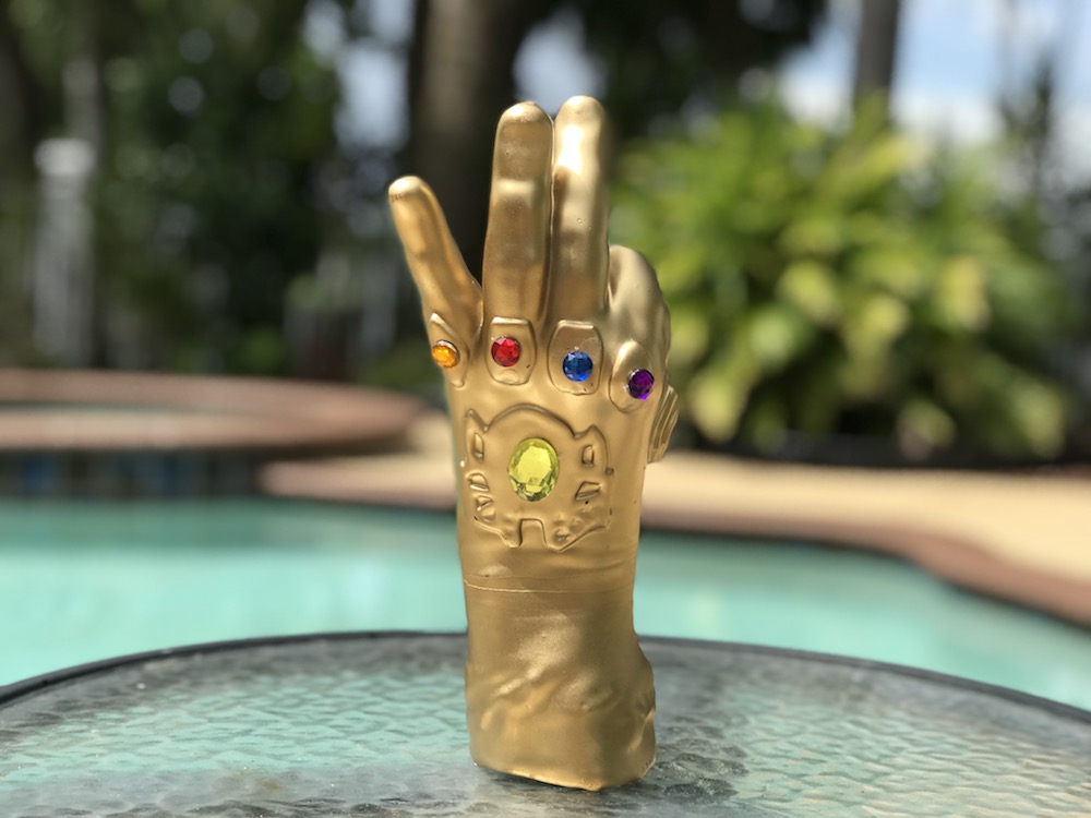 Madame Tussauds Avengers wax figures will fascinate you! Here's a spitting image of my hand for an INFINITY GAUNTLET!