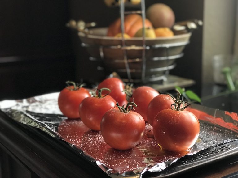 Learn why you need whole roasted tomatoes in your regular diet and how to make the best easy chickpea curry with them. #roastedtomatoes #wholeroastedtomatoes #curry #chickpeacurry