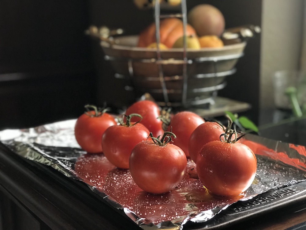 Learn why you need whole roasted tomatoes in your regular diet and how to make the best easy chickpea curry with them. #roastedtomatoes #wholeroastedtomatoes #curry #chickpeacurry