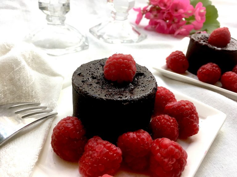 Dark Chocolate Raspberry cupcakes make a rich dessert recipe with fruit-only preserves filling