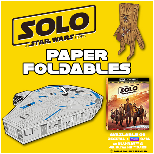 Millennium Falcon Paper Craft with Printable. Millennium Falcon Concept Art is Fascinating for SOLO A STAR WARS STORY, Lucasfilm