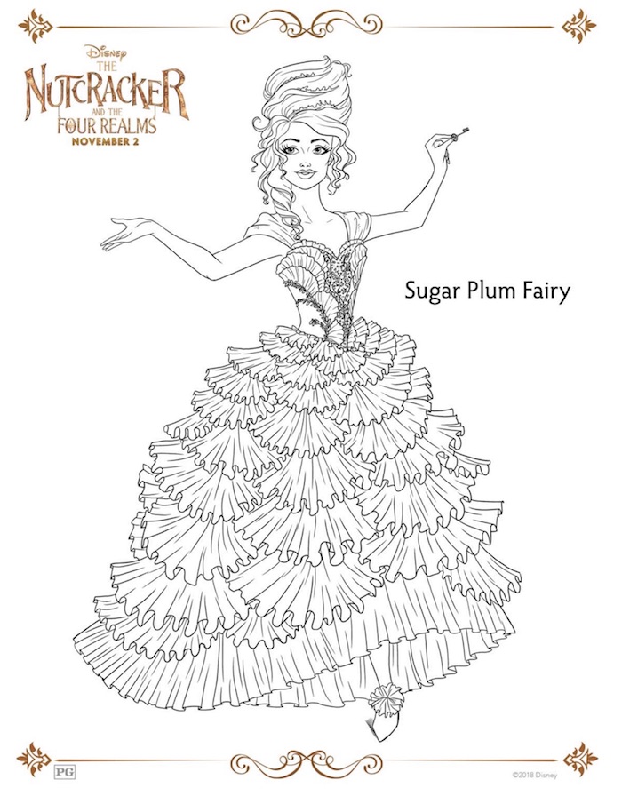 Disney Nutcracker Printables and Coloring Pages from THE NUTCRACKER AND THE FOUR REALMS