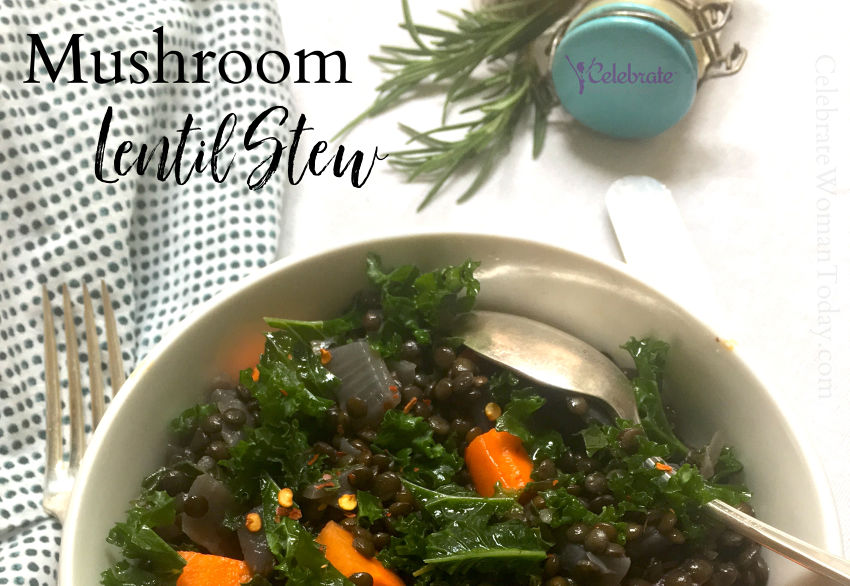 Mushroom Lentil Stew and Winter Squash Recipe for Breast Health