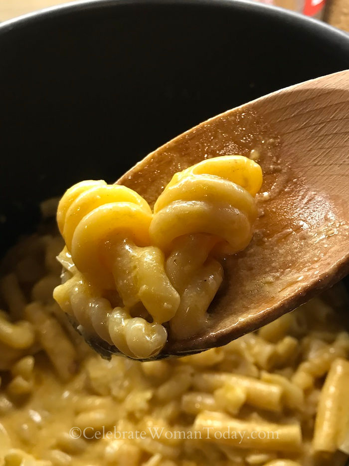 The BEST Homemade Mac and Cheese for your dinner or lunch. It cooks fast. It is an easy pressure cooker Cheese & Mac that is cheese and boosted by veggies, too.