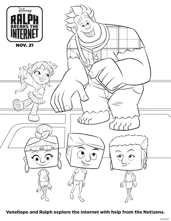 If you love WRECK IT RALPH: RALPH BREAKS THE INTERENT, download these crafts, paper printables and lots of Ralph, Yesss, and Vanellope printable material here.