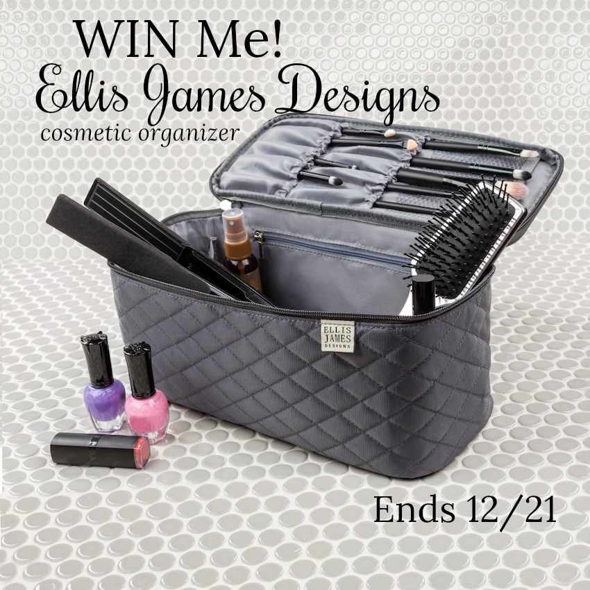 This Large Cosmetic Organizer by Ellis James Designs is impressive in its looks and functionality.