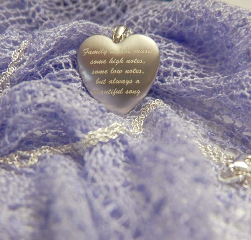 Sterling Silver Locket Photo Pendant