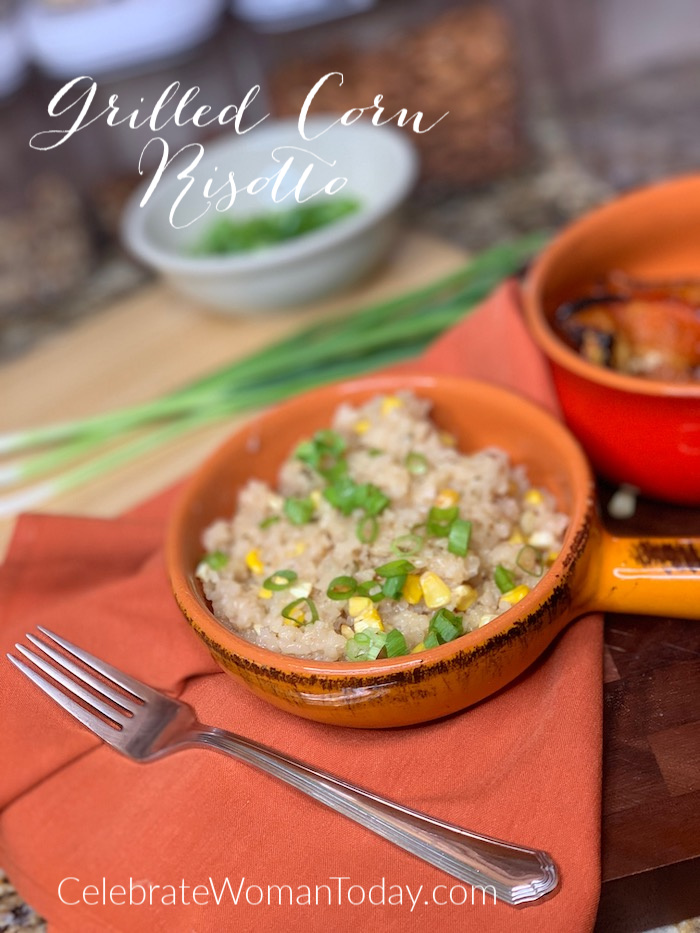 Adding grilled corn to Risotto recipe brings in unique flavor