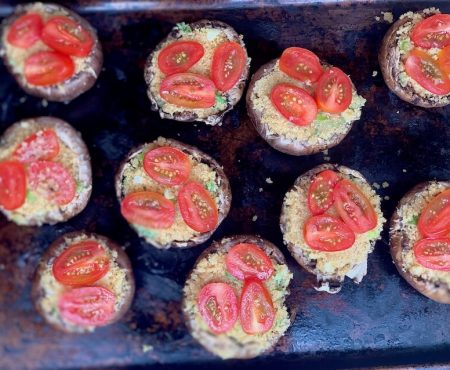 Boost Your Brain Power with Portobello Mushrooms Stuffed with Garlic Herb Filling