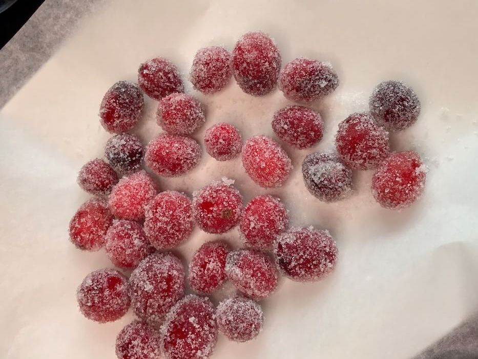 how to make sugared cranberries