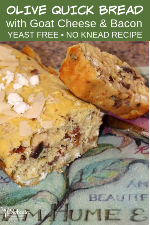 Goat Cheese Bacon Olive Quick Bread Recipe