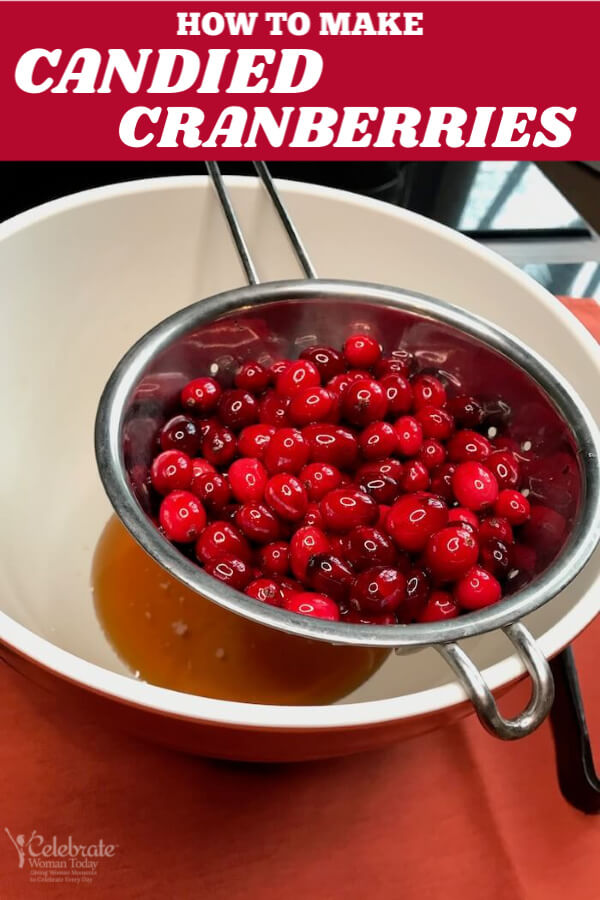 candied cranberries recipe