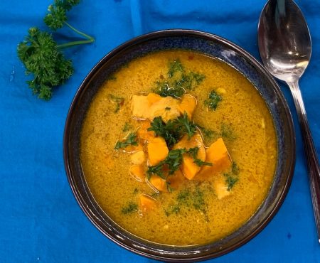 Burmese Chicken Soup With Sweet Potatoes And Spices