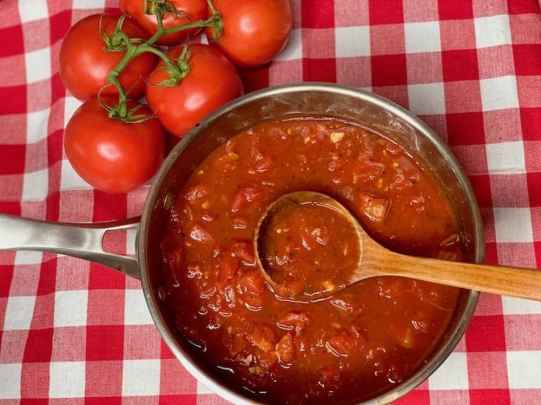 Easy Homemade Sugar Free Tomato Sauce with Organic Ingredients