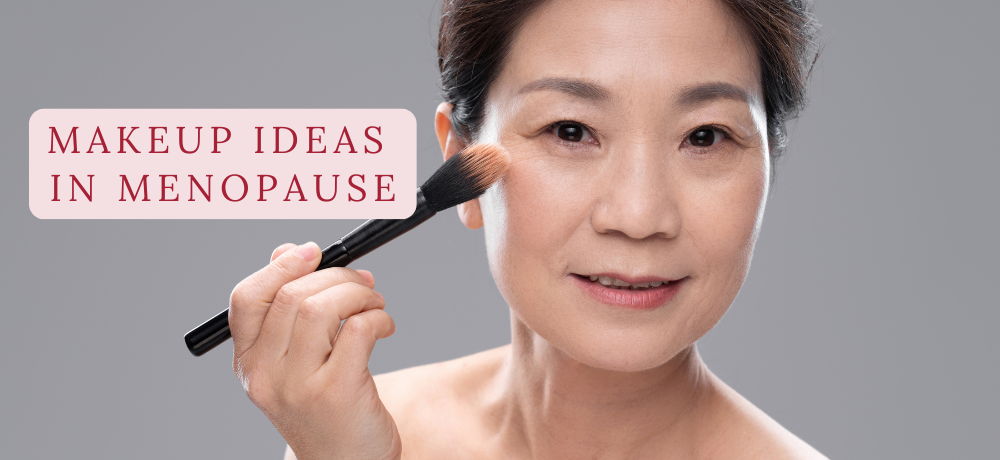 asian woman with makeup brush