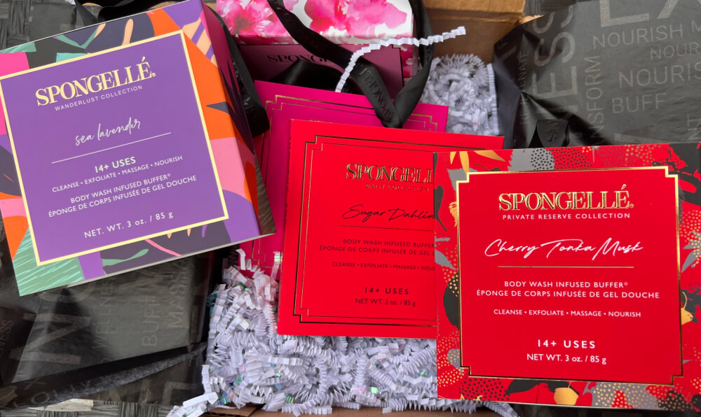 body wash infused buffer