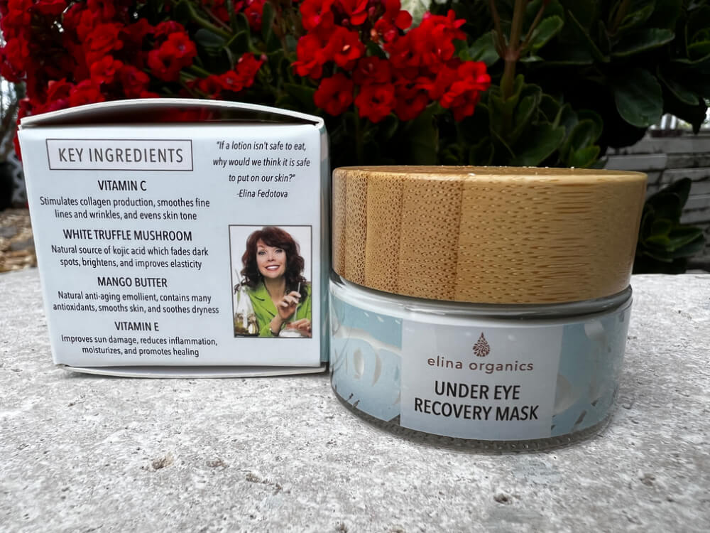 under eye recovery mask by Elina Organics