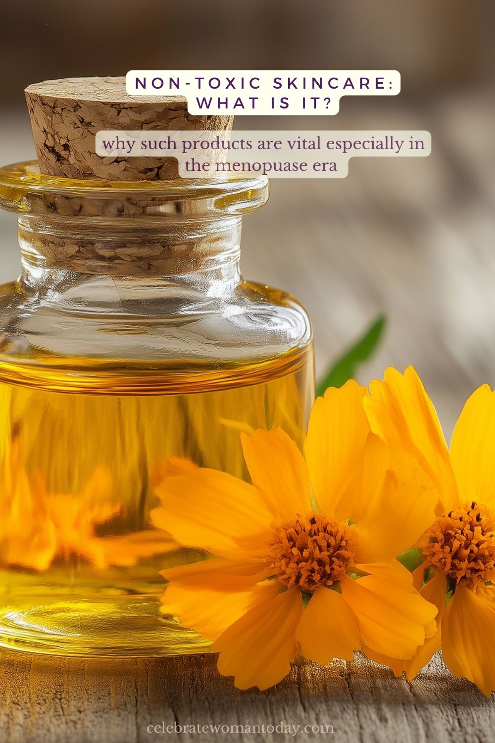 non-toxic serum in bottle