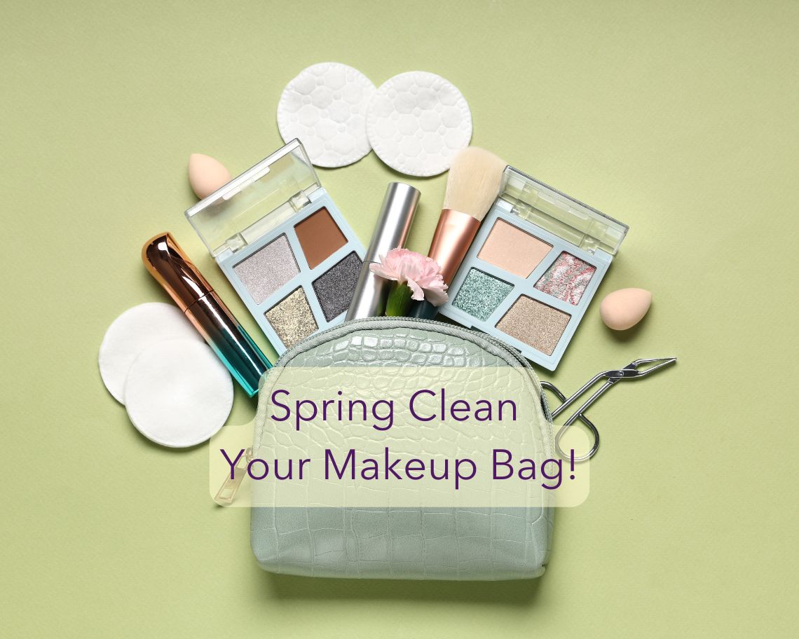 makeup bag with cosmetics