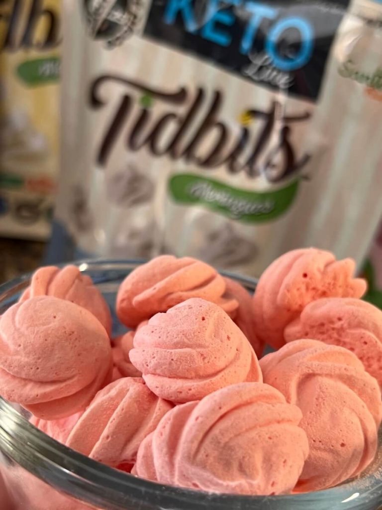 strawberry meringue cookies