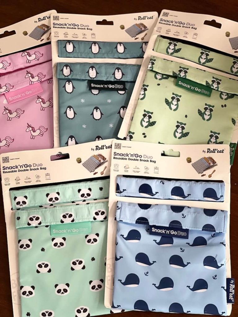 biodegradable and reusable snack bags