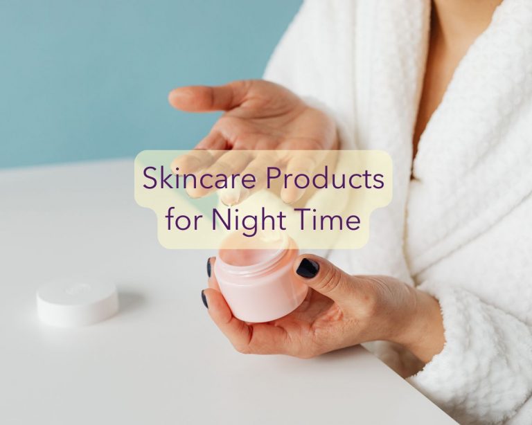 woman with skincare cream jar