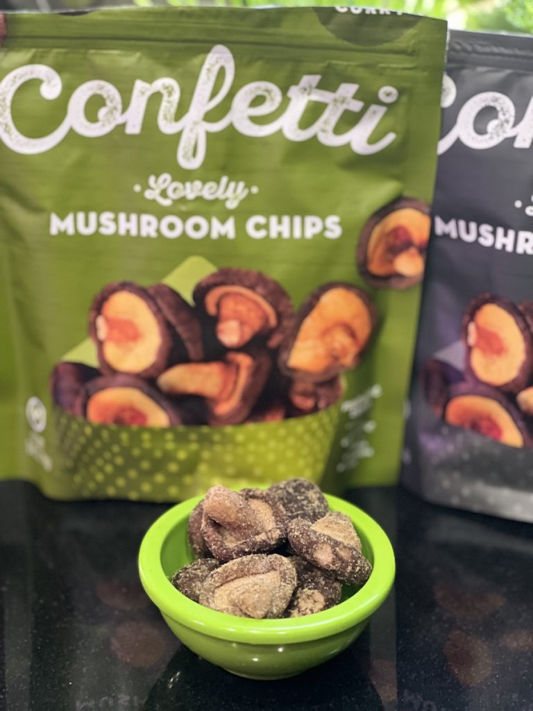 confetti mushroom snacks