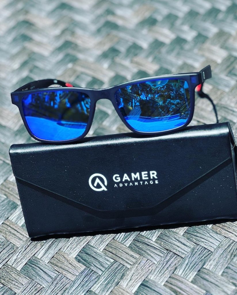 blue light glasses with polarized clip-on