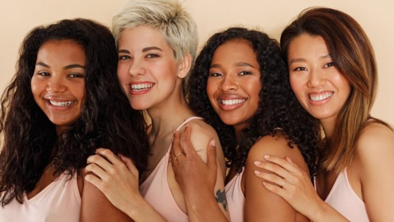 women with different skin type