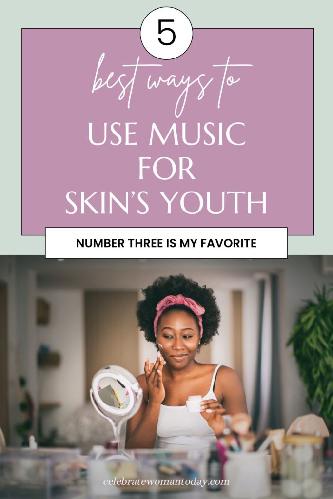 woman at the make-up mirror