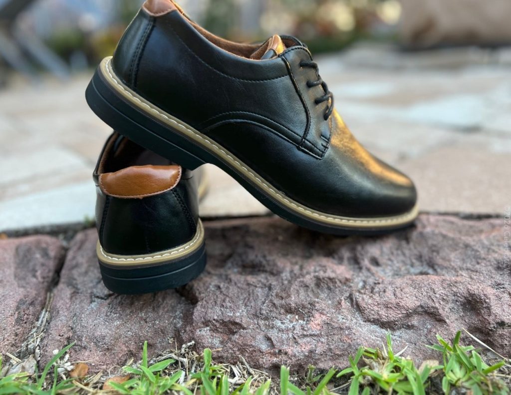 Deer Stags Belmont classic lace-up Oxford men's shoes in black