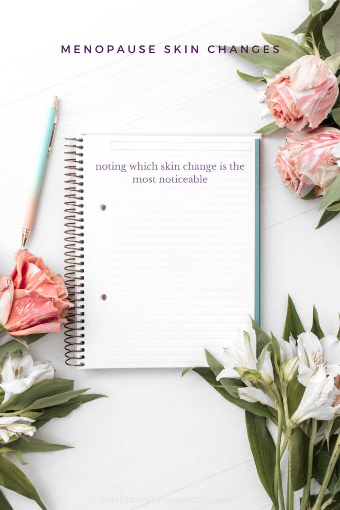 journaling skin changes during menopause